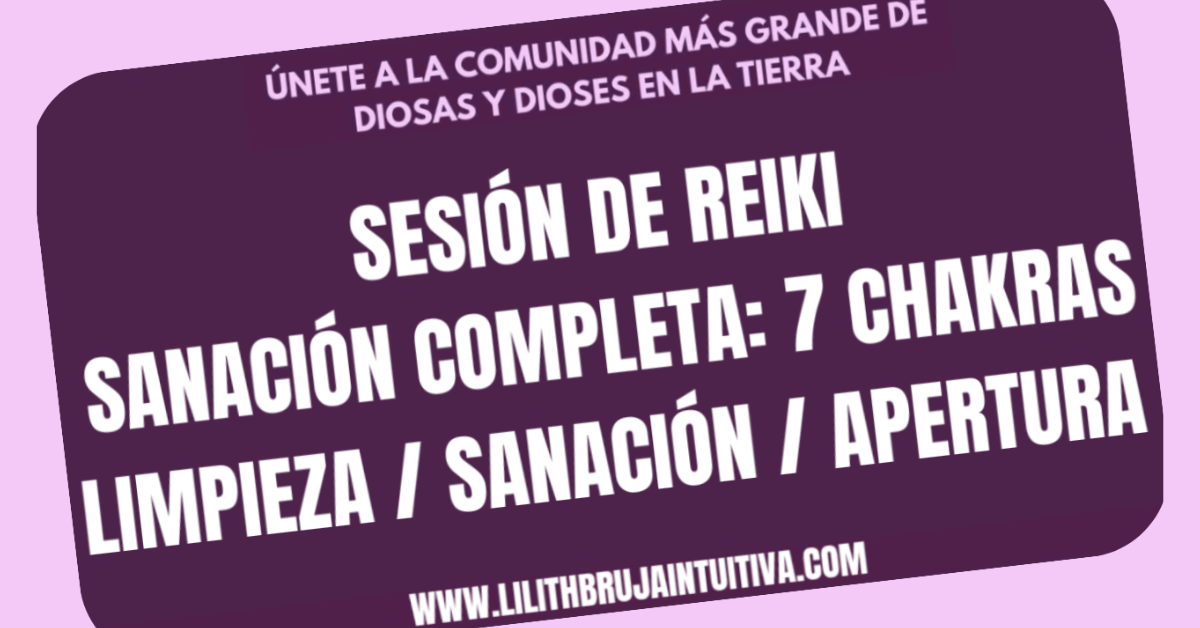 Sesión de REIKI Completa (7 chakras)